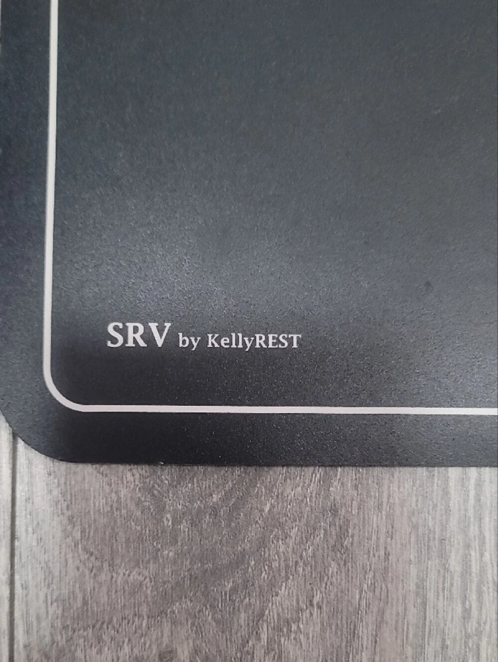 SRV by KellyREST Black Desktop Mouse Pad